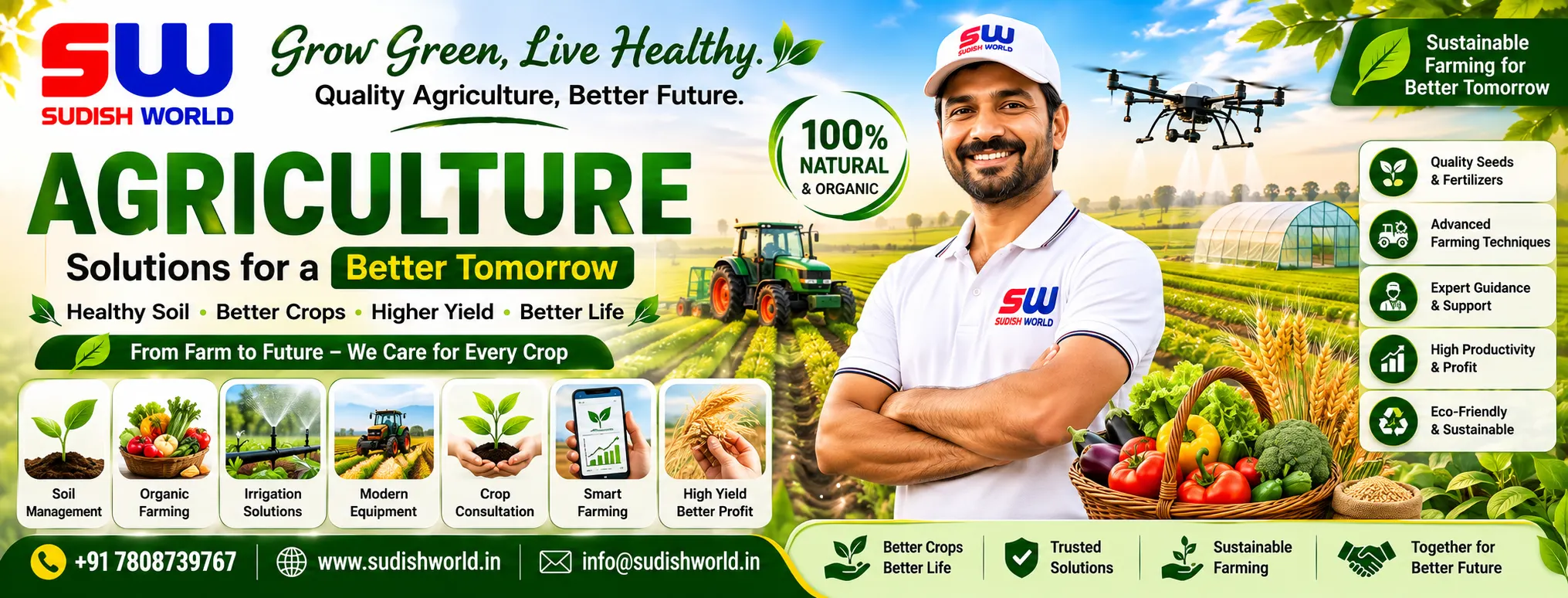 Agriculture cultivation and harvesting work by Sudish World Solutions