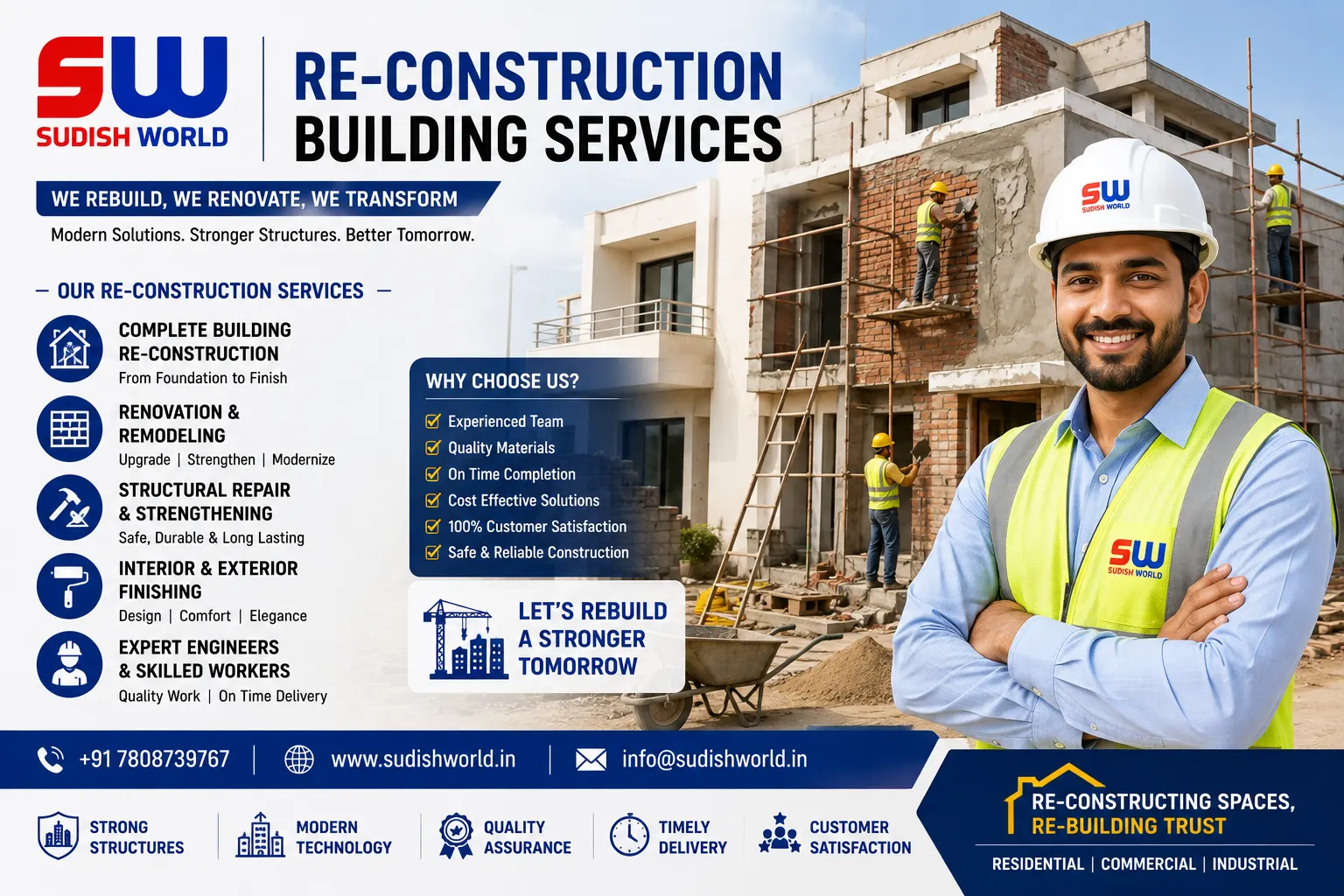Re-construction Building by Sudish World Solutions